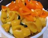 初夏野菜の彩りパスタ！作り方1写真