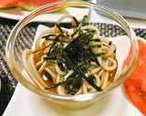 唐揚げ・冷たい蕎麦・夏の夕食メニュー作り方1写真