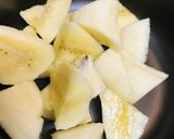 バナナ＆はちみつヨーグルトソースかけ作り方1写真