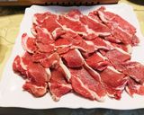 しし肉(猪肉)ですき焼き♪作り方1写真