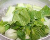 素材一品だけおかず、カニカマちんげん作り方1写真