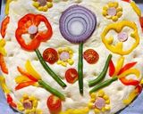 フラワーフォカッチャ作り方6写真