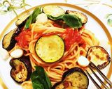 夏野菜のトマトソースパスタ♪作り方5写真