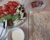 夏野菜と鰯の重ね焼き＆カルボ風野菜パスタ作り方5写真