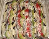 夏野菜と鰯の重ね焼き＆カルボ風野菜パスタ作り方8写真