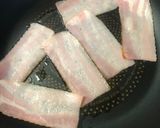 キャロットラペ入りベーコンエッグトースト作り方1写真