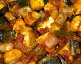鶏と夏野菜のトマト煮込み作り方6写真