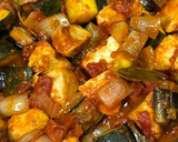 鶏と夏野菜のトマト煮込み作り方6写真