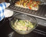 夏野菜と鰯の重ね焼き＆カルボ風野菜パスタ作り方17写真