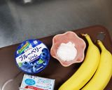 我が家のバナナアイス&ブルーベリー作り方1写真