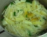 豆腐・えのきの味噌汁♪作り方3写真
