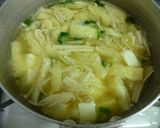 豆腐・えのきの味噌汁♪作り方4写真