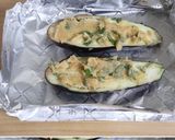 簡単トースターでナスのバジル味噌チー田楽作り方3写真