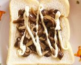 【朝食に最適♪】きのこと卵のトースト作り方3写真