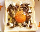【朝食に最適♪】きのこと卵のトースト作り方4写真