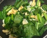 新しょうがと小松菜の含め煮作り方1写真