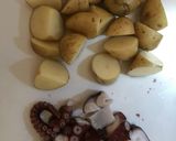 たことじゃがいものペペロンチーノ♡作り方1写真