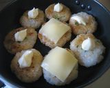 冷やご飯で香ばしいお焼き♪マヨチー帽子作り方5写真