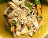 全てレンジ胸肉なす甘酢ごまだれ青椒肉絲風作り方19写真