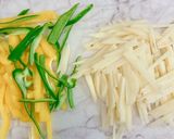 彩きれいなじゃがいもチーズ炒め♪作り方1写真
