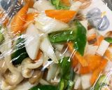全てレンジ大根豚こまトンテキ味青椒肉絲風作り方12写真