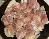 鳥もも肉の柚子胡椒ねぎ胡麻油まみれ作り方1写真