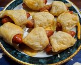 とろけるチーズとウィンナーハム巻きパイ作り方6写真