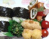 ツルムラサキとタマネギの肉巻き作り方8写真