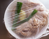 神戸満園の再現！蒸し鶏のネギソース♪作り方2写真