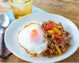 液体塩こうじでなすとひき肉のピリ辛炒め☀作り方6写真