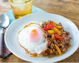 液体塩こうじでなすとひき肉のピリ辛炒め☀作り方6写真