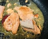 鮭のマスカルポーネソースのパスタ作り方2写真