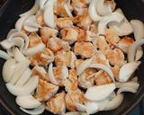 鶏むね肉と玉ねぎの味噌バター炒め作り方2写真