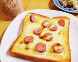 朝食♡食パンでウインナーのチーズトースト作り方4写真