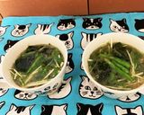 肉類の煮汁を捨てずにもう一品♡美味スープ作り方2写真