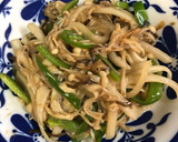 大根とえのきとピーマンの塩昆布炒め作り方5写真