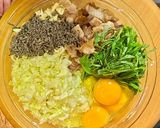 大葉と塩昆布で、アッサリお好み焼き作り方6写真
