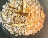 ごはん進む!ひき肉ニラもやし炒め作り方4写真