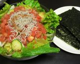 ◎海苔で巻き巻きサラダ◎作り方4写真