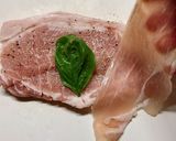 ♪ポークソテー・サルティンボッカ風♪作り方1写真