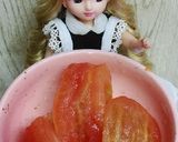 リカちゃん♡湯剥きトマトバジルソースかけ作り方6写真