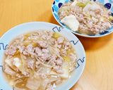 生姜と鳥ひき肉のとろとろ豆腐作り方5写真