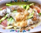 アスパラとトマトと豚肉のチーズ焼き作り方3写真