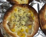 みんな大好き！餃子皮マヨコーンピザ風作り方3写真