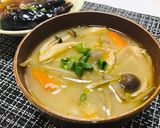 手羽先・豚汁・梅干しおにぎりで晩ご飯作り方4写真
