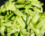 味付け簡単 胡瓜・ワカメ・卵の鶏がら炒め作り方2写真