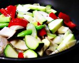 海の幸と夏野菜の八宝菜作り方20写真
