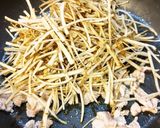 細切りごぼうのしょうが醤油炒め煮。作り方4写真