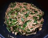 簡単ヘルシー油不使用☆肉なし青椒肉絲風作り方8写真