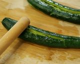 ～ごま油香る～叩きキュウリのピリ辛漬け作り方1写真